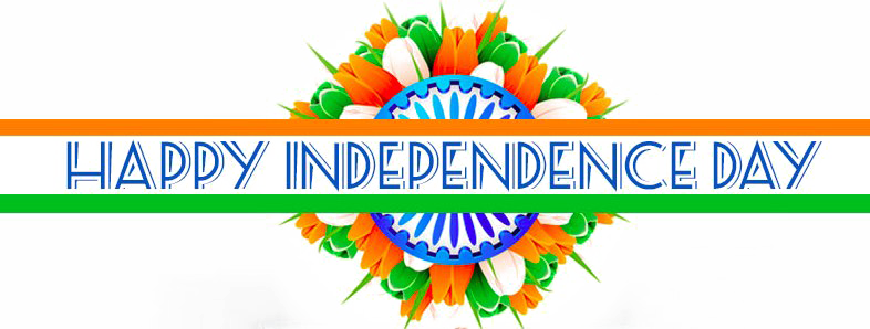 Happy Independence Day Png Pic - Indian Independence Day Png (786x298), Png Download