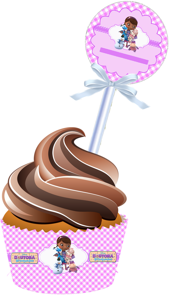 Cute Free Printable Kit - Illustrator Cupcake (622x1023), Png Download