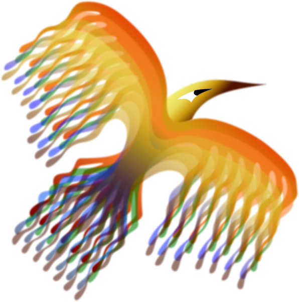 Phoenix Bird 2 Clipart Png (596x600), Png Download