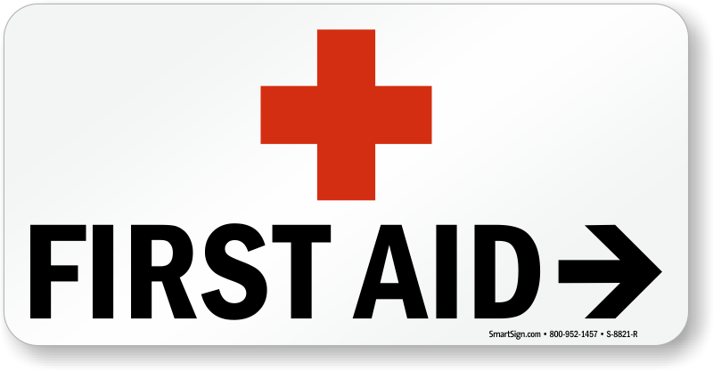 First Aid Sign With Red Cross Symbol - First Aid Signs And Symbols (800x416), Png Download