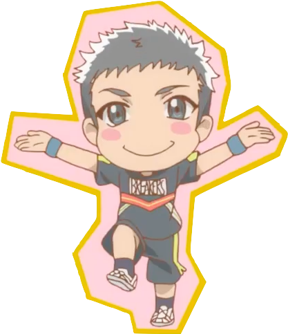 Chibi 03 - Cheerleading Boy Chibi (427x491), Png Download