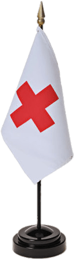 Red Cross Small Flag - Flag Of The United States (500x586), Png Download