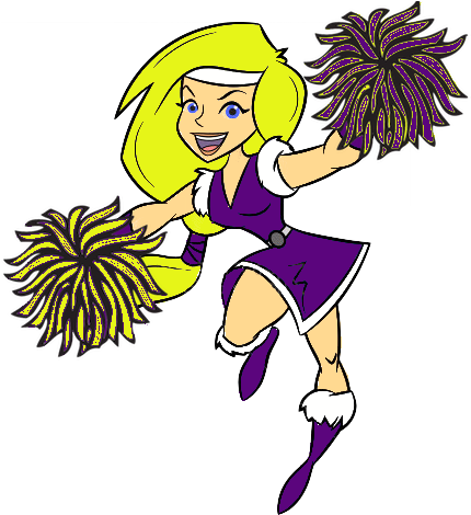 Viking Cheer - Viking Cheerleader Clipart (448x470), Png Download