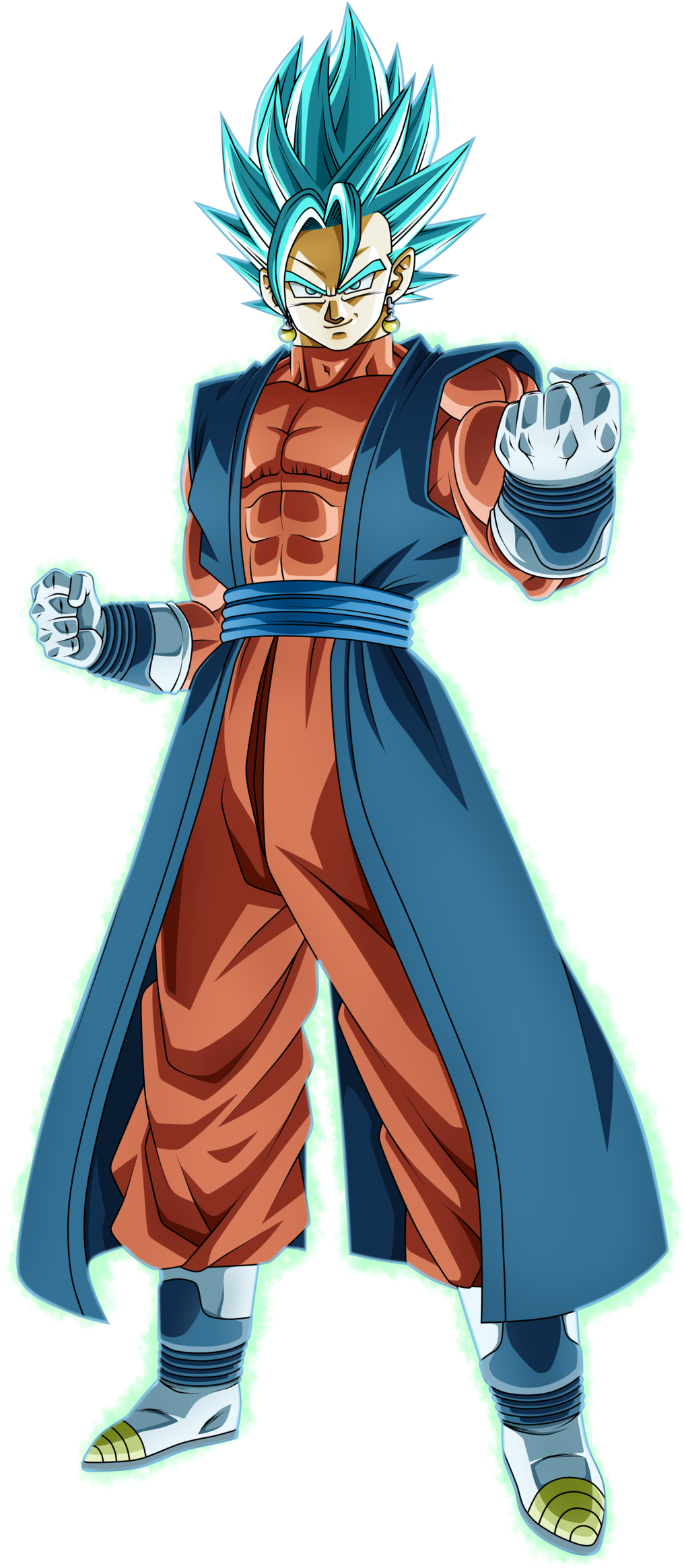 Vegetto Xeno Blue Son Goku, Goku And Vegeta, Nanatsu, - Vegetto Xeno (1024x2458), Png Download