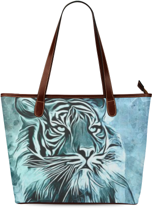 Watercolor Tiger Shoulder Tote Bag - Designedbyindependentartists Case For Lg K4 2017 - (500x500), Png Download