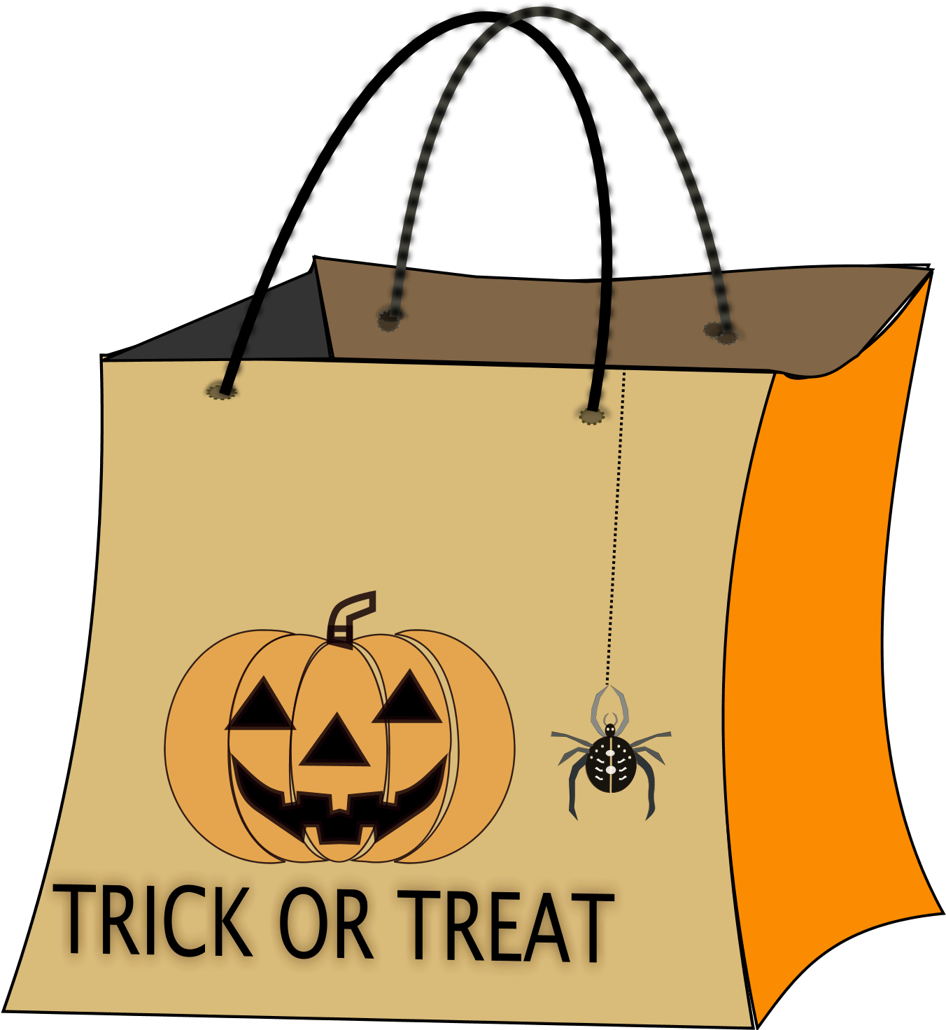 Halloween Bag Clip Art - Trick Or Treat Bag Clip (2020x1515), Png Download