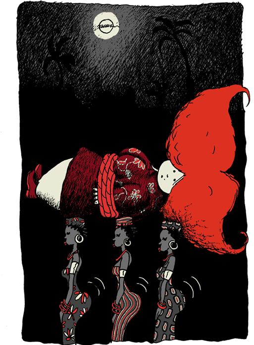 Enlèvement - Illustration (1000x694), Png Download