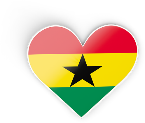 Ghana Heart Clip Art (640x480), Png Download