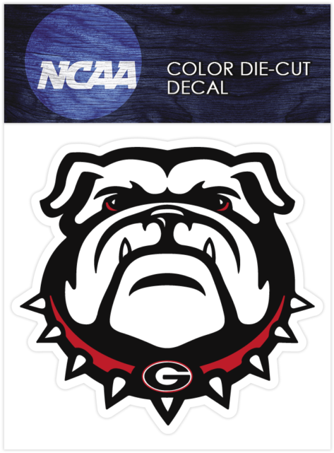 Georgia Bulldogs 1 Logo Ncaa Die Cut Vinyl Car Sticker - Odessa Mo High School (640x640), Png Download