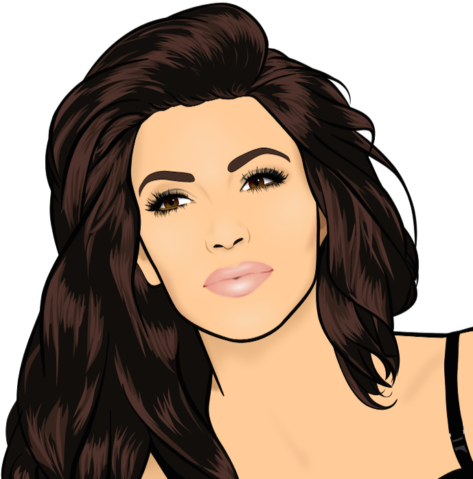 Kim Kardashian West - Kim Kardashian T-shirt Custom (700x700), Png Download
