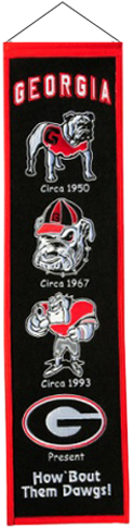 Georgia Bulldogs Heritage Banner (500x500), Png Download