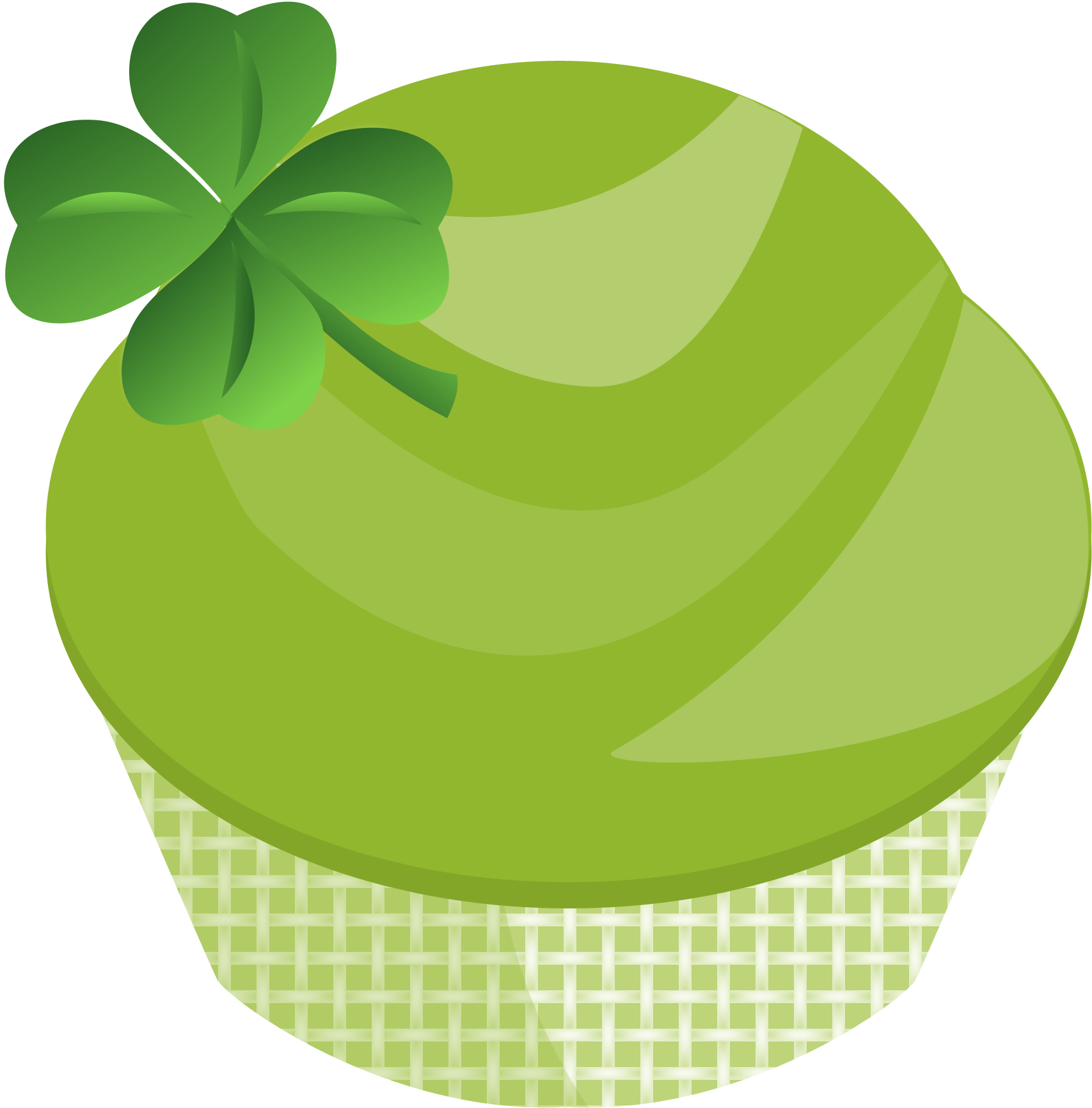 Patricks Day Cupcake Graphic - St Patrick's Day Cupcake Clip Art (1826x1826), Png Download