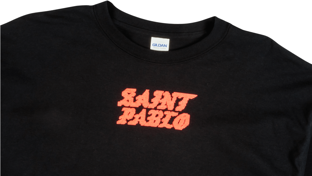 Saint Pablo Tour Ga Long Sleeve *pixel* (black) *put (1000x600), Png Download