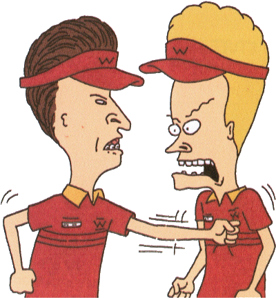 Cartoons Beavis And Butthead Butthead 90s Mtv Beavis - Beavis And Butthead Png (450x485), Png Download