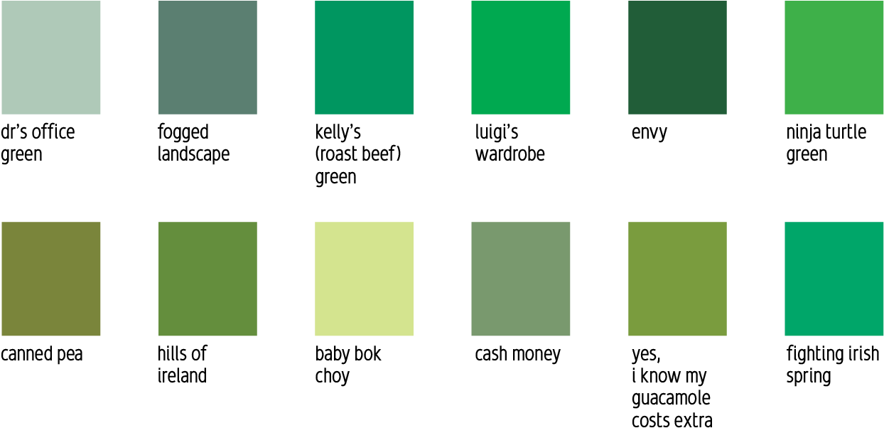 Pms Greens For Saint Patrick's Day - St Patrick's Day Colors (1277x640), Png Download