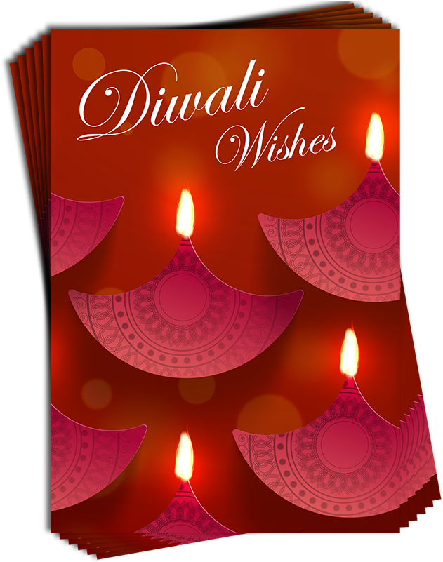 Diwali Cards 6 Pack - Diwali Card (800x800), Png Download