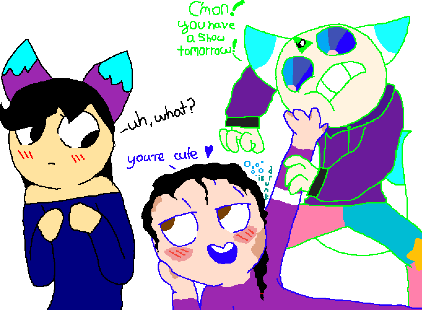 Another Collab - - Cartoon (1400x1000), Png Download