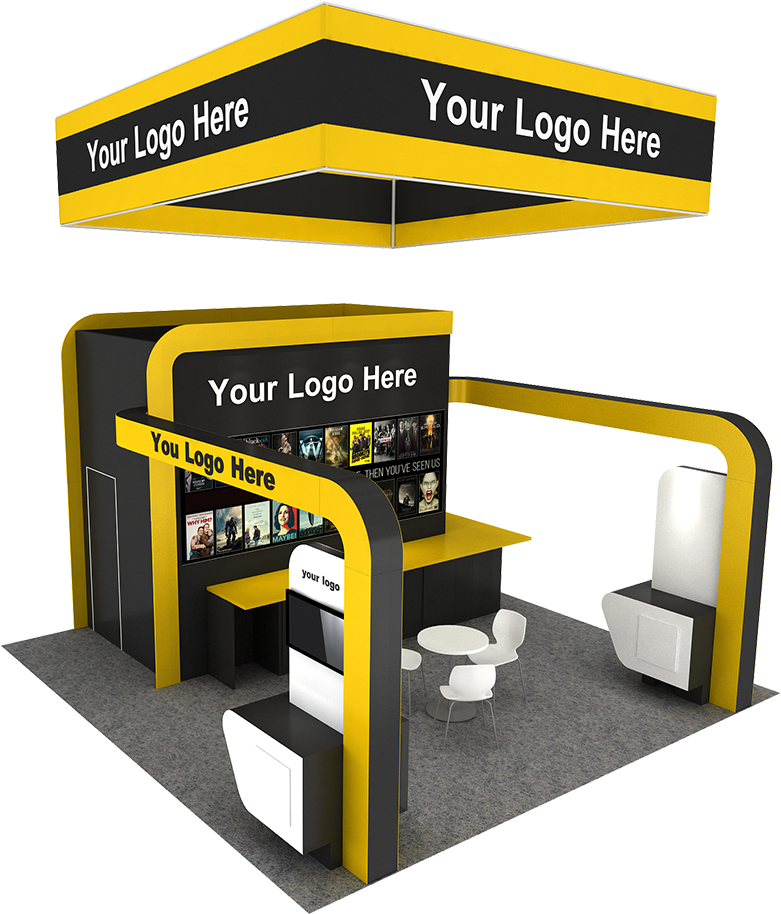 Rental Booth - Signage (1600x1000), Png Download