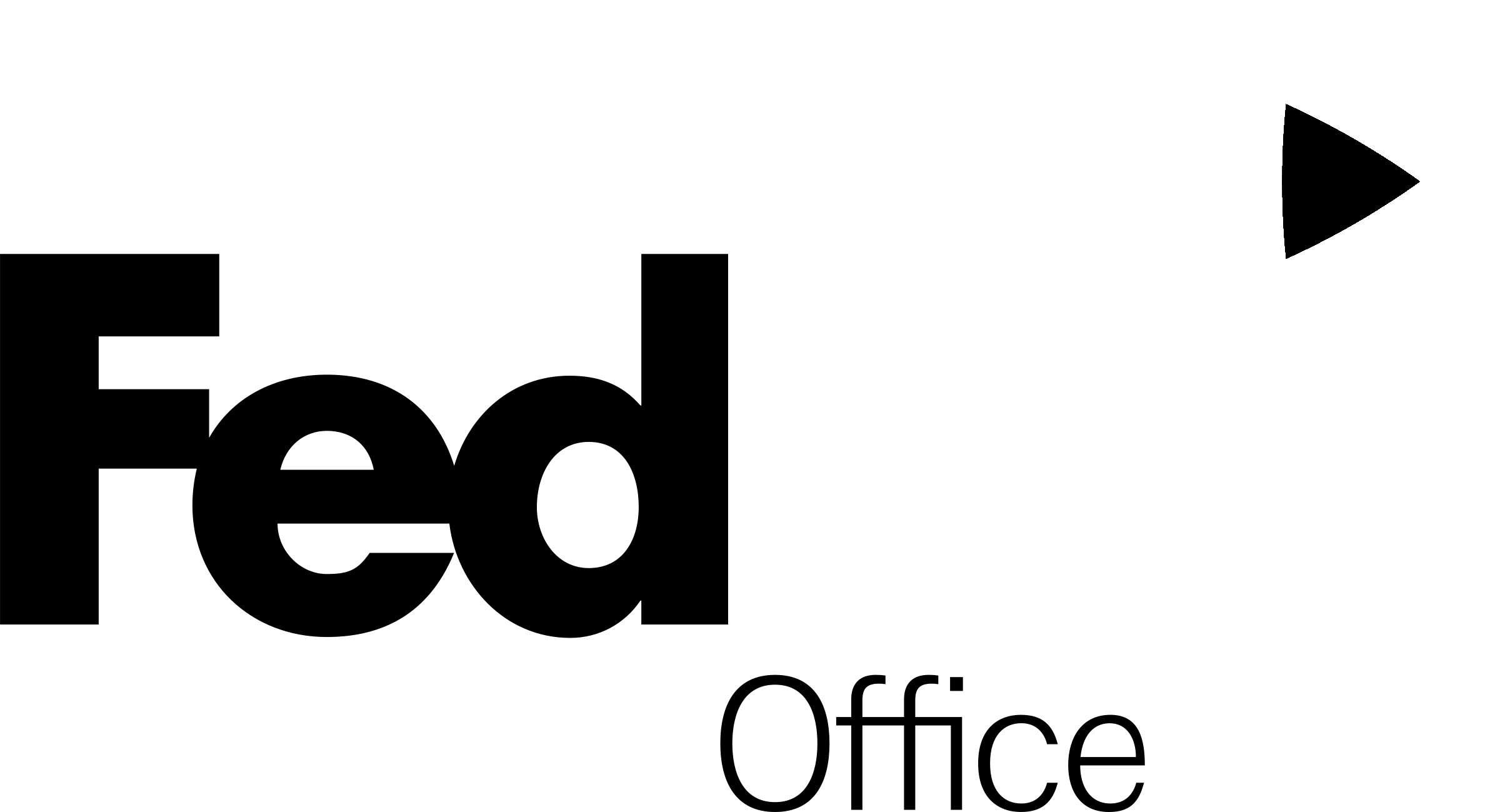 Fedex Office Logo Black And White - Fedex Office White Logo (2400x1299), Png Download