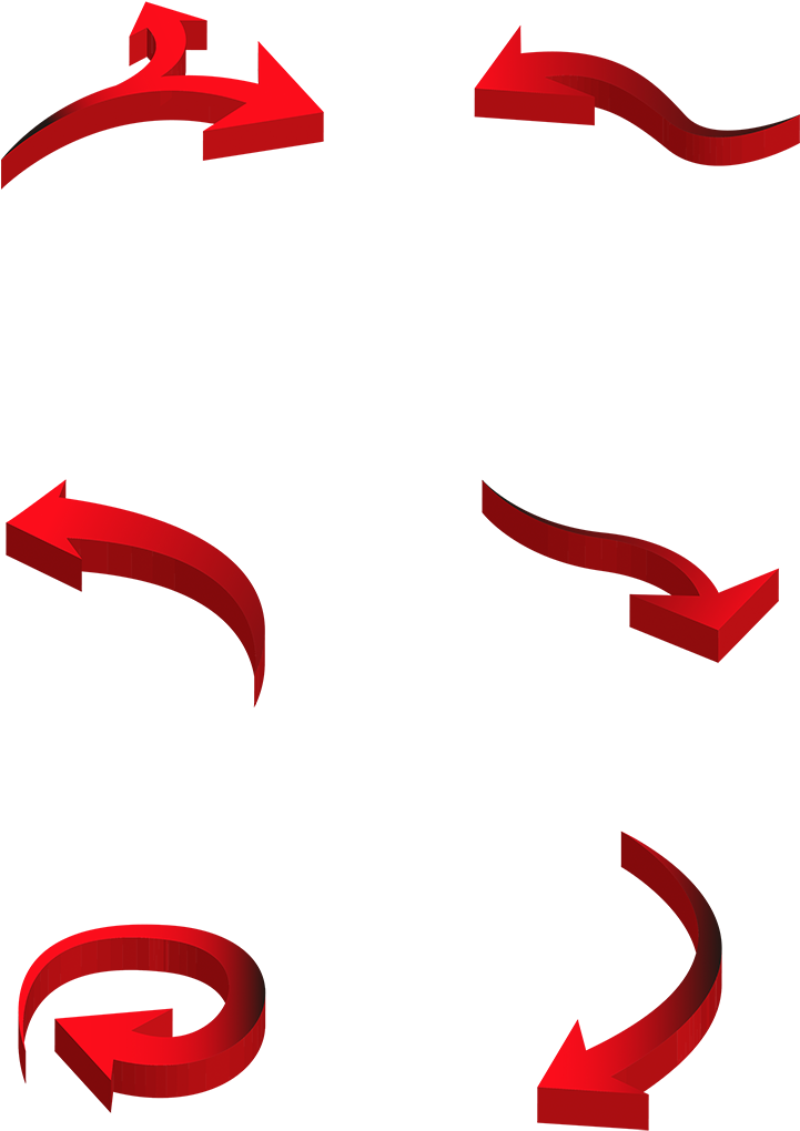 Élément De Flèche Simple Dimensionnelle Conception - Stencil (1024x1369), Png Download