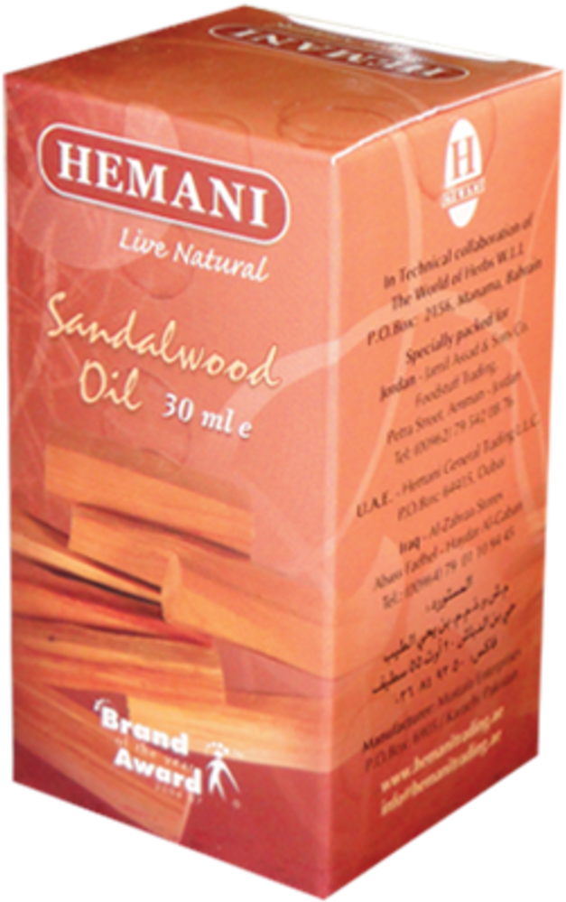 Hemani Sandalwood Oil 30ml - Edible Sandalwood Oil Pakistan (1000x1000), Png Download