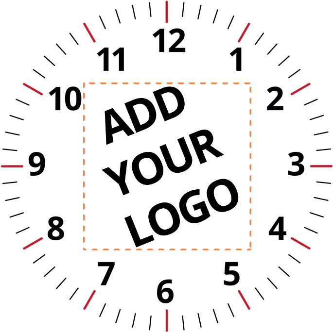 Your Logo Here Wall Clock - Number (700x700), Png Download