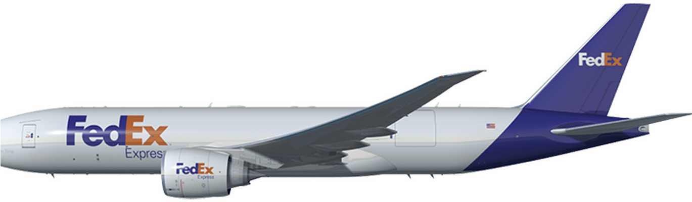 Boeing Fedex - Boeing 777 (1368x855), Png Download