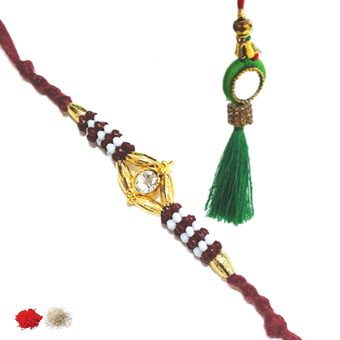 Designer Bhaiya Bhabhi Special Rakhi - Necklace (700x700), Png Download