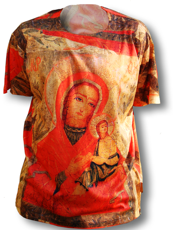 Mother & Child Designer T-shirt - Visual Arts (630x800), Png Download