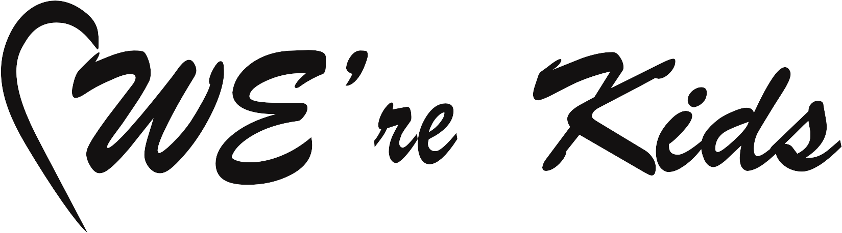 We Are Kids - Calligraphy (1889x590), Png Download