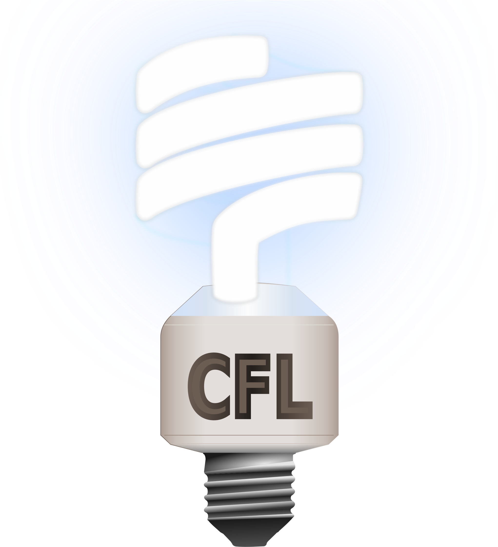 Light Bulb Clipart Compact Fluorescent - Sign (2400x2400), Png Download