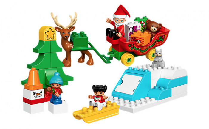 Lego 673419267663 Santa'sworkshop 10837 - Lego Duplo Santa Claus (700x700), Png Download