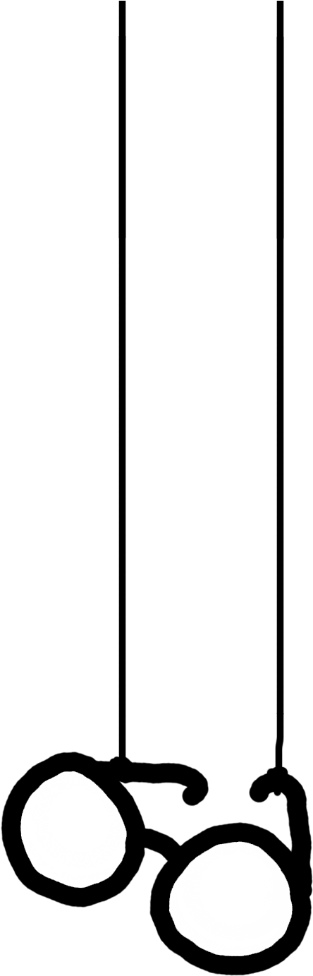 Googles - Parallel (500x1400), Png Download