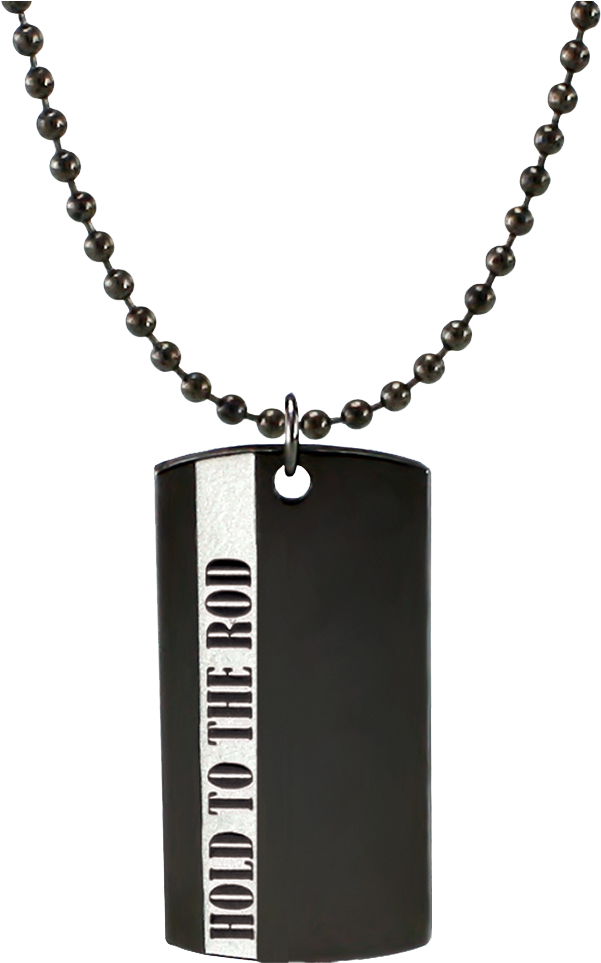 Hold To The Rod Dog Tag - Design Gold Long Chain For Women (1000x1000), Png Download