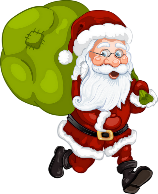 Png Tube Babbo Natale (530x650), Png Download