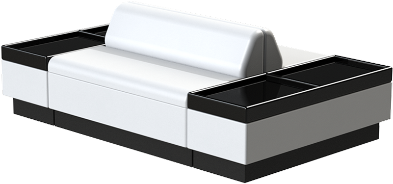 Bowling Furniture, Bowling Alley Seating, Night Club - Sofa Bed (886x439), Png Download