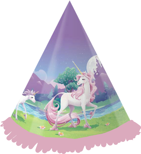 Happy Birthday Hat Png - Gorros De Unicornio Para Fiestas (669x773), Png Download