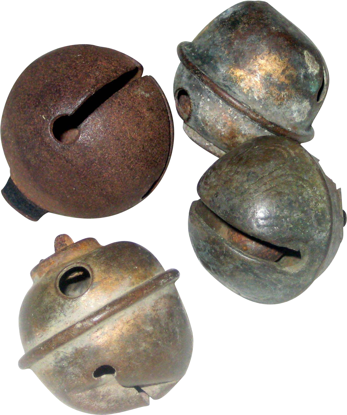 Four Vintage Sleigh Harness Bells From Suzanstreasures - Metal (1604x1604), Png Download