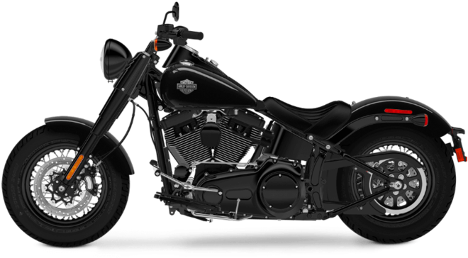 Harley Davidson Motorcycle Png, Download Png Image - Harley Davidson Softail Slim S Black 2017 (800x555), Png Download