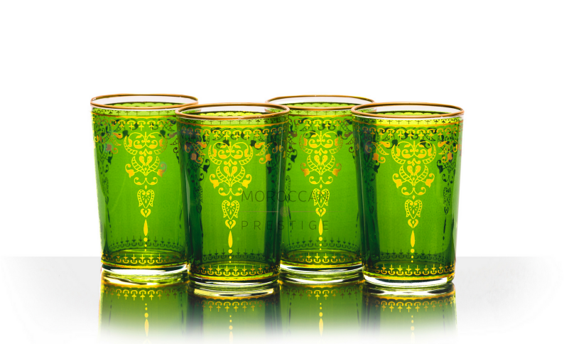 Moroccan Morjana Tea Glasses Rotato Image - Pint Glass (800x1000), Png Download
