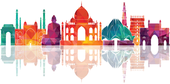 700 X 440 1 - India Skyline (700x440), Png Download