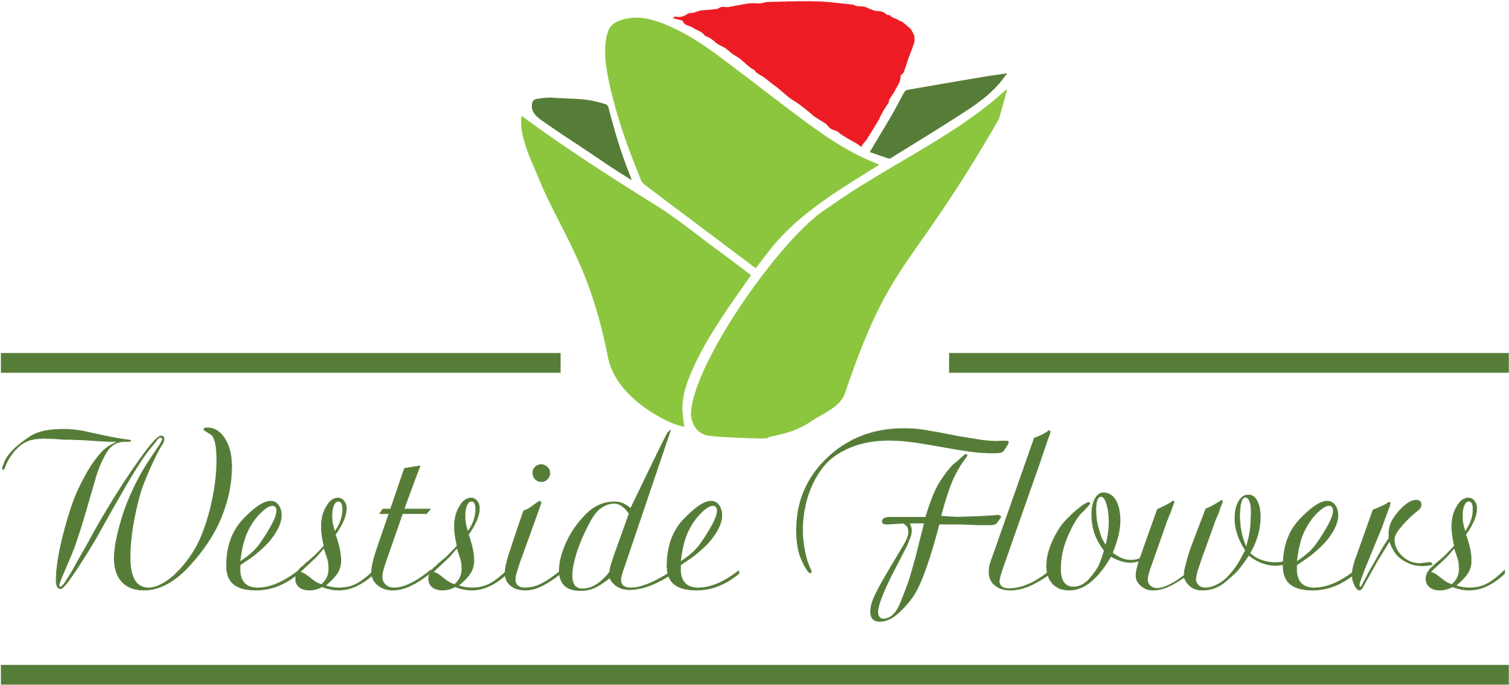 Westside Flowers Logo - Calligraphy (2400x1283), Png Download