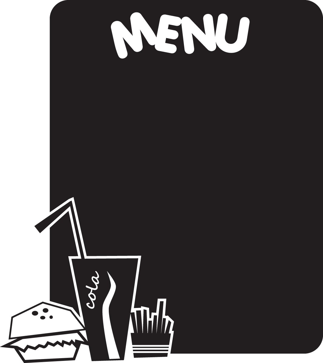 Menu Sticker Png - Illustration (1066x1200), Png Download