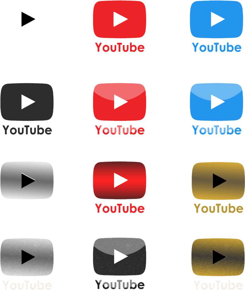 Youtube Logos (996x1164), Png Download