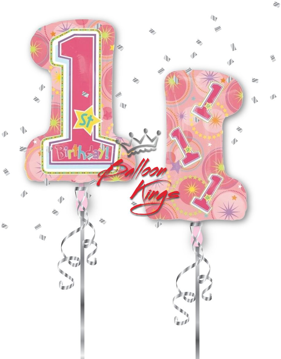 1st Birthday Number Shape - Drawing (1068x1280), Png Download