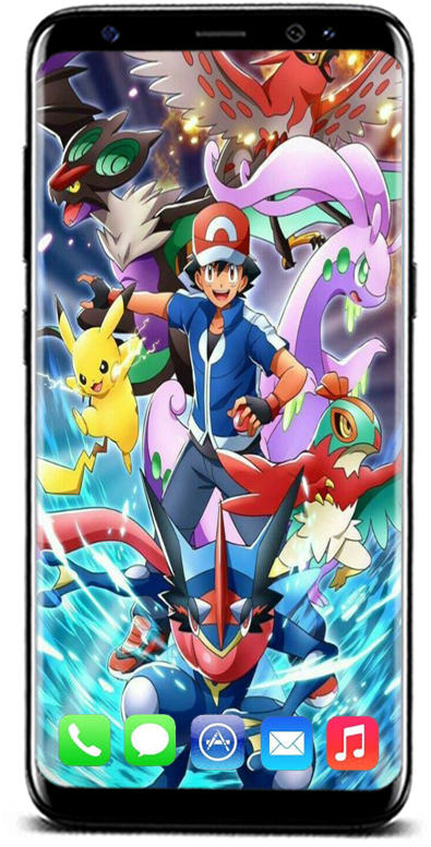 X - - Ash Greninja (480x800), Png Download