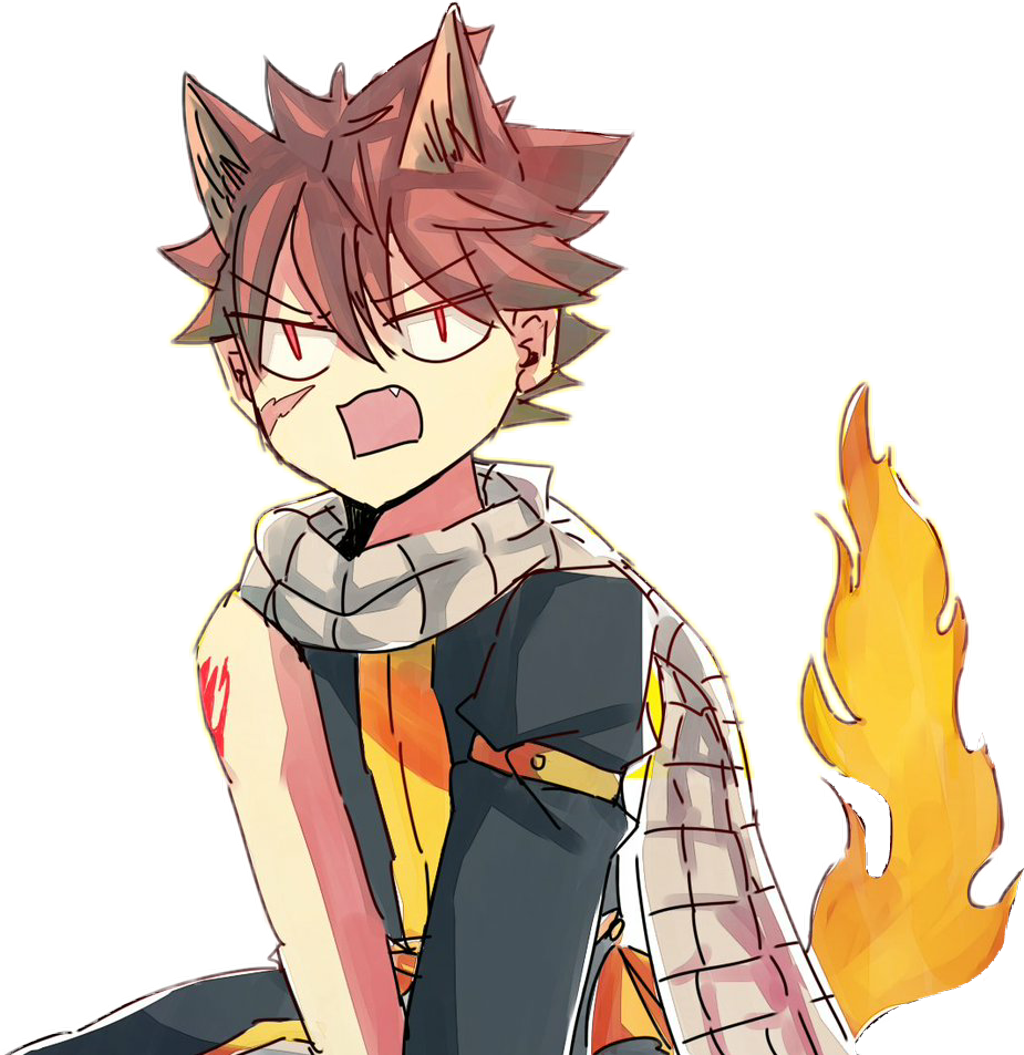 Natsu Sticker - Cartoon (1024x1055), Png Download