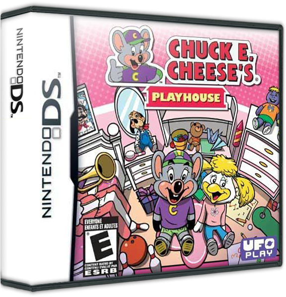 Chuck E Cheese's Playhouse - Chuck E Cheese Nintendo Ds (587x598), Png Download