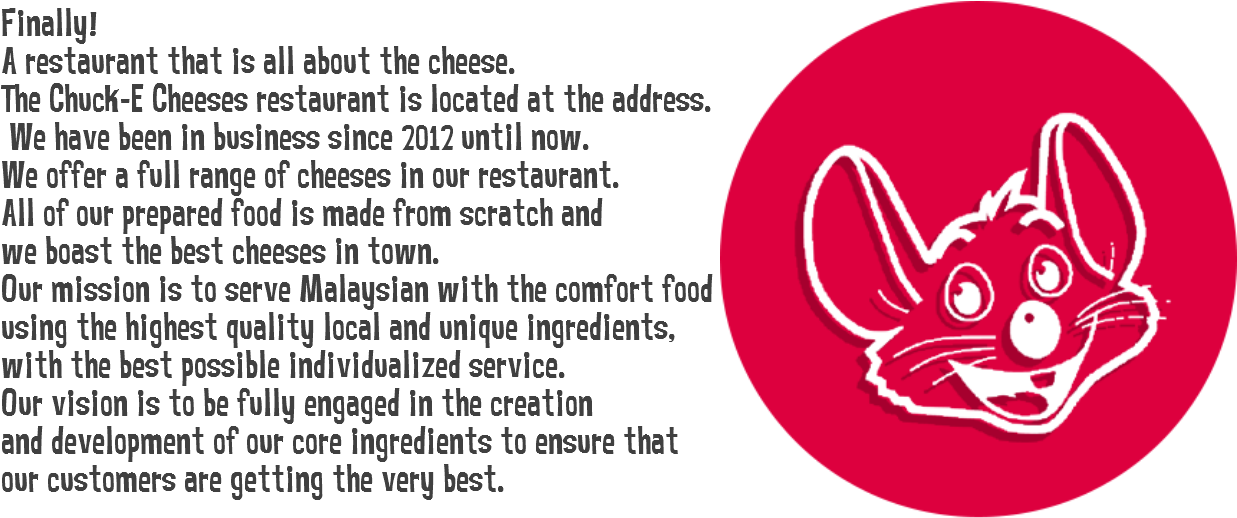 Chuck E Cheese - Circle (1349x549), Png Download