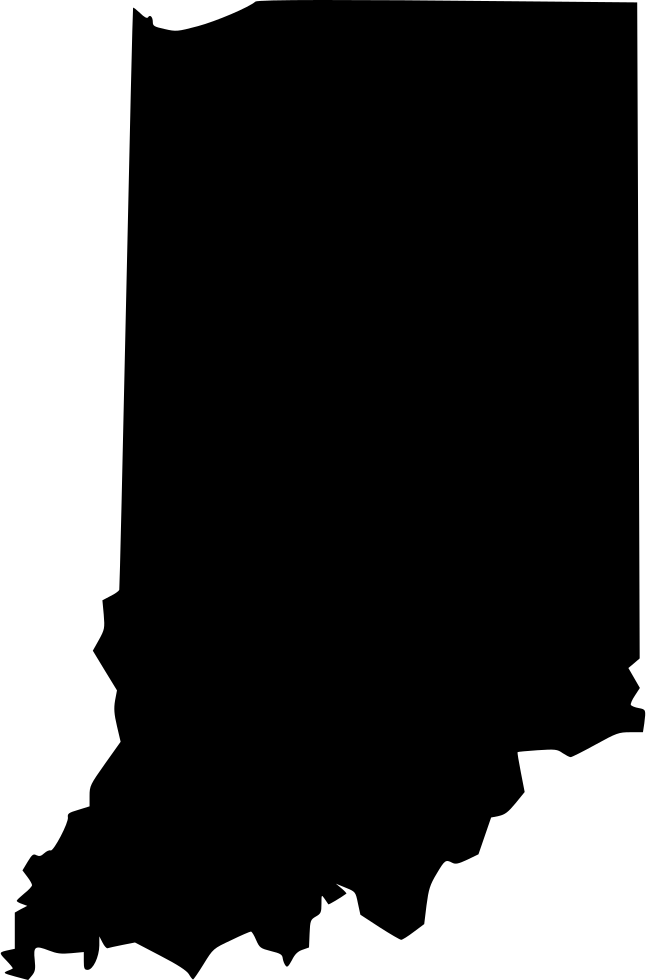 Indiana In Svg Png Icon Free Download - North Western Indiana (646x980), Png Download